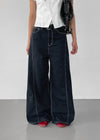 Duas Seamline Wide Cotton Pants