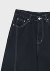 Duas Seamline Wide Cotton Pants