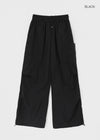 Beltem Nylon Wide String Pants