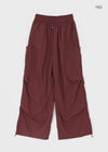 Beltem Nylon Wide String Pants