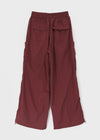 Beltem Nylon Wide String Pants