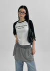 [MADE] Conzi Contrast Raglan 3/4 Sleeve Tee