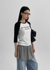 [MADE] Conzi Contrast Raglan 3/4 Sleeve Tee