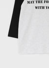 [MADE] Conzi Contrast Raglan 3/4 Sleeve Tee