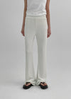 Toomeet Layered Ribbed Bootcut Banding Pants