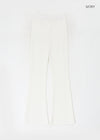 Toomeet Layered Ribbed Bootcut Banding Pants