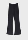 Toomeet Layered Ribbed Bootcut Banding Pants