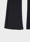 Toomeet Layered Ribbed Bootcut Banding Pants