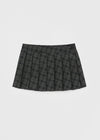 [MADE] Kiku Check Pleated Mini Wrap Skirt