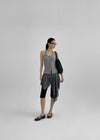 Ailo Dot Asymmetric Flare Mini Skirt