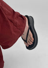 Beltem Nylon Wide String Pants