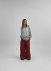 Beltem Nylon Wide String Pants