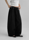 [MADE] Coffin Buckle Detail Cotton Balloon Pants