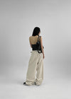 [MADE] Coffin Buckle Detail Cotton Balloon Pants