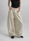 [MADE] Coffin Buckle Detail Cotton Balloon Pants