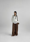 Heybin Summer Loose Fit Boat Neck Knit