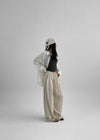 (UNISEX) Lowba One-Tuck Banding Wide Pants (Linen 30%)