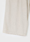 (UNISEX) Lowba One-Tuck Banding Wide Pants (Linen 30%)