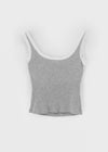 Keperin V-Neck Lace Sleeveless Top (Built-in Bra)