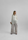 Langtree Nylon Shirring Two-Way Cargo Pants