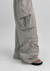 Langtree Nylon Shirring Two-Way Cargo Pants