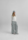 Langtree Nylon Shirring Two-Way Cargo Pants