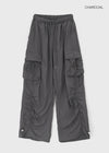 Langtree Nylon Shirring Two-Way Cargo Pants