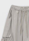 Langtree Nylon Shirring Two-Way Cargo Pants
