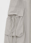 Langtree Nylon Shirring Two-Way Cargo Pants