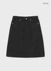 [MADE] Kipki Buckle Cotton Midi Skirt
