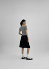 [MADE] Kipki Buckle Cotton Midi Skirt