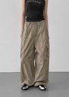 Lesher Two-Way Nylon Wide Cargo Pants