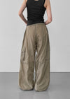 Lesher Two-Way Nylon Wide Cargo Pants