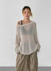 [MADE] Leret Summer Boatneck Oversized Knit