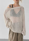 [MADE] Leret Summer Boatneck Oversized Knit