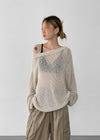 [MADE] Leret Summer Boatneck Oversized Knit