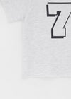 [MADE] Chapley Lettering Off-shoulder Short Sleeved T-shirt