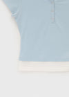 [MADE] Amu Contrast Button Short Sleeve Tee