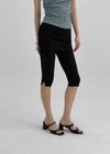 Tuin Slit Shirring Skirt Capri Pants