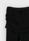 Tuin Slit Shirring Skirt Capri Pants