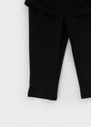 Tuin Slit Shirring Skirt Capri Pants