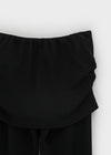 Tuin Slit Shirring Skirt Capri Pants