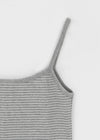 [MADE] Nutel Stripe Henley Neck Sleeveless Top