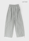 Parting Folding Line Nylon String Pants