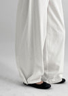Holien Folding Snap Wide Cotton Pants
