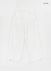 Holien Folding Snap Wide Cotton Pants