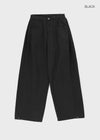 Holien Folding Snap Wide Cotton Pants