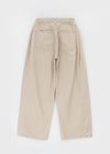 Holien Folding Snap Wide Cotton Pants