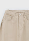 Holien Folding Snap Wide Cotton Pants