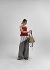 Tenma Summer Stripe Wide Banding Pants